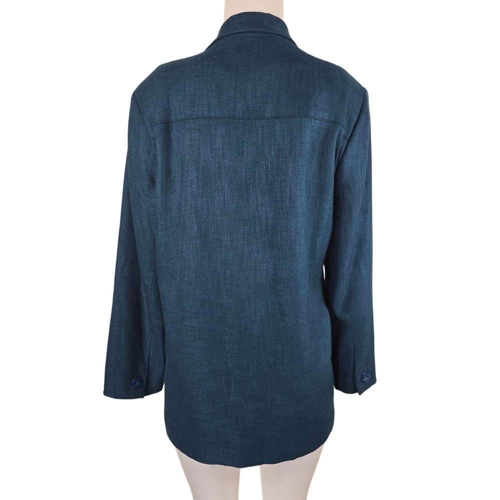Essential Elements Teal Business Work Blazer Wome… - image 2